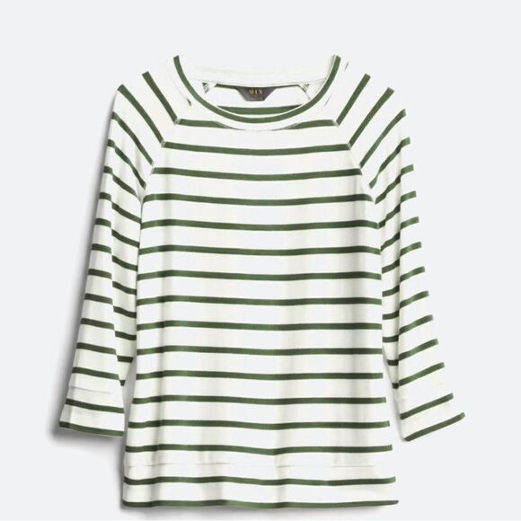mix by hawthorn Tops - Mix by Hawthorn Stitchfix Arnold Striped Three Quarter Sleeve Knit Top - S